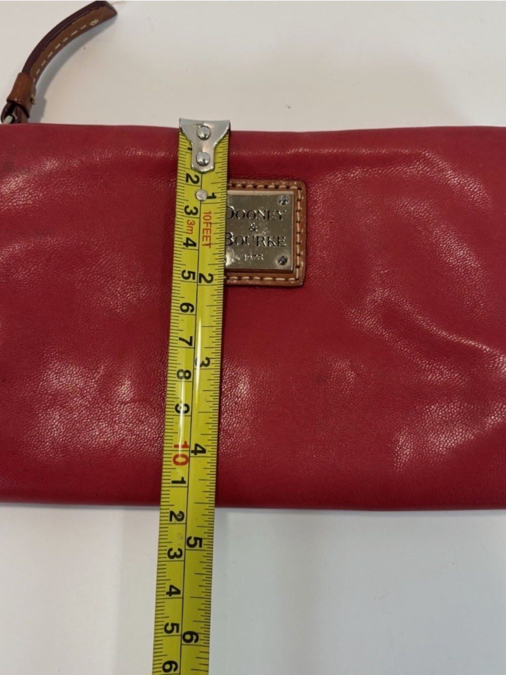 Dooney And Bourke Red Plaid Canvas Signature Large Tote/Red Leather Zip Wallet - Picture 16 of 16